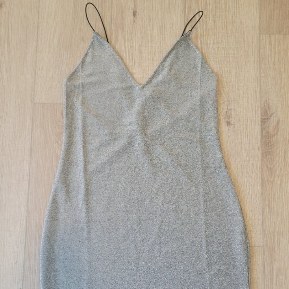 H&M Divided Silver Sparkly New Year's Dress